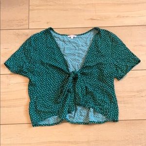 Pacsun floral tie top